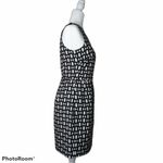 J.Crew  Women Dress Size 2 Jacquard Black & White Photo 1