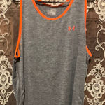 Under Armour  Heather Gray Tank with Orange‎ Trim Photo 0