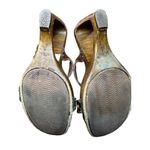 Italian Shoemakers Contesa Wood Look Wedge Brown Sandals Sz 6 Made In Italy Photo 9