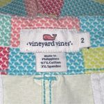 Vineyard Vines  Women’s Size 2 Multi Color Pastel Whale Print Patchwork Shorts Photo 3