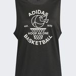 Adidas NWT  Basketball SELECT JERSEY TANK TOP Black Large Photo 0