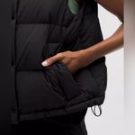Lululemon NWT  Wunder Puff 600-Down-Fill Cropped Vest black size 8 Photo 6