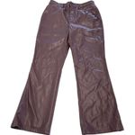 Marissa Webb Pants‎ Womens 8 Purple Red Faux Leather Kick Flare Trousers Photo 1