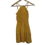Abercrombie & Fitch Womens  Yellow Cotton Sleeveless Halter Mini Dress Size XS Photo 1