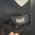 Paige  Size 6‎ Black Faint Stripe Wide Leg Dress Pants Photo 3