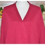 Eileen Fisher Textured Open Front Long Cardigan Sweater Size 2X Tencel Silk Photo 3