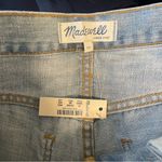 Madewell NWT  Blue Denim Distressed Boyshorts Cutoff Jeans Photo 2