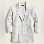 J.Crew  Sophie Open Front Sweater Blazer White Medium Photo 0