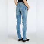 BLANK NYC Acid Wash Distressed Skinny Jeans Size 24 Raw Hem Mid Rise Y2K Retro Photo 2