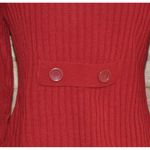 Effeci Ladies Red Double Breasted Hooded Cardigan Sweater Size S PS Cozy Photo 8