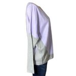 Apt. 9  Womens Sweater Relaxed Fit Colorblock Pullover Lavender Gray Large Photo 5