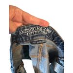 American Eagle  Blue Cuffed 360 Super Stretch Denim Jean Shorts Women Sz 2 Photo 8