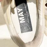 Golden Goose Womens Size 37/US 7 White Pink Glitter Distressed Low Top Sneaker Photo 6