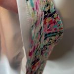 Guess digital floral zip front multicolor fit and flare dress cut out back sz 8 Photo 9