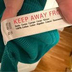 Free People Beach Gemma Green Off the Shoulder Mini Dress 100% Cotton Size Small Photo 7