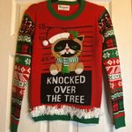 No Boundaries No‎ Boundaries Red and Green Sweater Photo 1