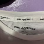 Karl Lagerfeld  White  sequenced Logo T-Shirt Photo 1