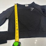 Gymshark Vital Seamless 2.0 Crop Top Womens Small Black Long Sleeve Athletic Gym Photo 4