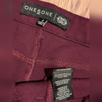 One 5 One  Deep Wine Burgundy Skinny Pants Womens 8 Career Wear Casual Stretchy Photo 2