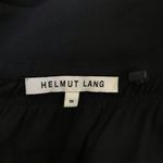 Helmut Lang  Black Asymmetrical Off Shoulder Blouse Size M SILK Photo 3