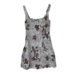 Princess Polly  Eula Mini Dress Womens 2 Brown Floral Mesh Y2K Coquette 90s Indie Photo 3
