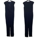 Polo Ralph Lauren Black Jumpsuit Cap Sleeve VNeck Womens Size 4 NWT Retail $398 Photo 0