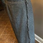 Liz Claiborne Vintage Lizwear Wool Blend Pewter Gray Wrap Skirt Size 8 Photo 2