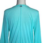 prAna Women's Keoki Tunic Top Swimsuit Cover-up Size S Green 3/4 Sleeves Beach Photo 4