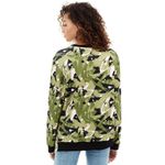 True Religion 💙 NWT Green Camo Snap Detail Sweatshirt Photo 1