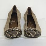 AGL ATTILIO GIUSTI LEOMBRUNI 'Link' Ballet Flat Sz 41 Tan Photo 2