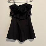 DO+BE Black Ruffled Strapless Romper Photo 5