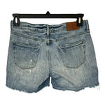 Madewell  Distressed Cut Off‎ Denim Jean Shorts 8" Rise Cotton Women Size 26 Photo 3
