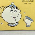 Kate Spade Mrs.Potts Wristlet Yellow Disney Beauty & The Beast Clutch Wallet New Photo 1