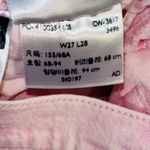 Levi's 501 Scraped Pale Mauve Pink Jeans sz 27 Photo 7