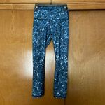 Yoga Democracy Blue Disco Sequin 7/8 Leggings Size Small Photo 1