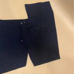 BCBGMAXAZRIA ποΈ Black Sequined "BCBG" Cotton Blend Sweat Track Pants XL NWT Photo 2