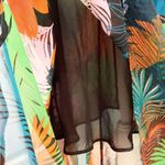 NWOT Bellatrix Tropical Floral Semi Sheer High Low Maxi Halter Dress Small S Photo 7