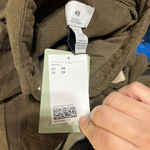 H&M  Women's Brown Ribbed Corduroy Button Long Sleeve Collared Shirt Size XS NWT Photo 2