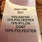 Fate Cable Knit Sweater Floral Puff Sleeve Women's Medium Brown Career Feminine Photo 10