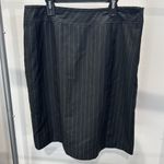 Isaac Mizrahi 3-Piece Pant/Skirt Suit Classic Pinstripe Design Black Women's 12 Photo 6