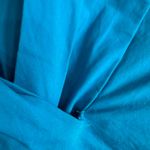 Line and Dot  Ruffle Mini Dress in Blue, Size M Photo 5