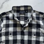 Harley Davidson rustic flannel paid shirt Size M Embroidered western cabin core Black Size M Photo 5