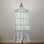 Free People Run with Me Plaid Grey Mini Dress Photo 8