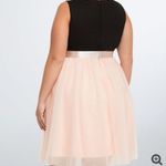 Torrid Tule Skirt Skater Dress Colorblock Sleeveless Pink and Black size 14 Photo 1