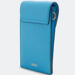 Versace  La Medusa Blue Leather Mini Crossbody Bag with Chain and Strap Photo 4