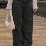 Amazon Low Rise Straight Leg Black Jeans Photo 0