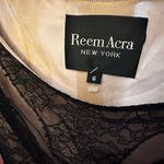 Reem Acra lace over silk cocktail dress sz 6 nude and black party dress Photo 4