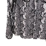 Hippie Rose  Button Down Snake Print Top Button Down Gray Women’s Size XL Photo 1