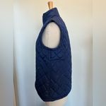 Serra  Navy Blue Quilted Zip up ladies vest. Size Large Photo 5