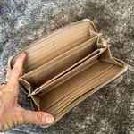 Coach  textured leather metallic wallet Photo 4